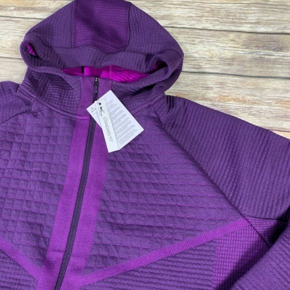 NWT $140 NIKE SPORTSWEAR Women S Tech Fleece Hoodie Full Zip Warn Jacket Purple - Picture 8 of 15